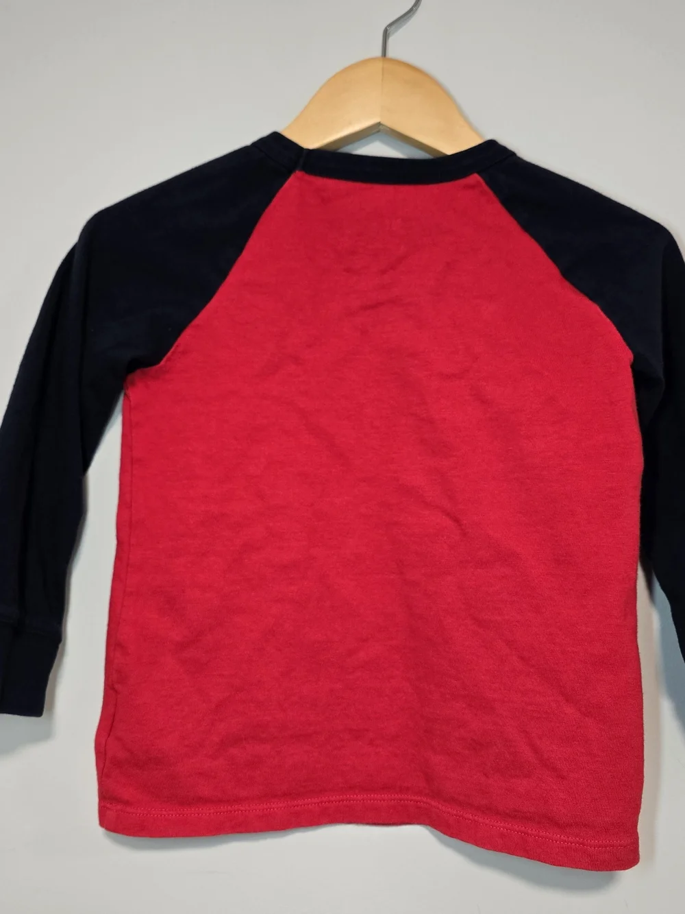 GAP Kids Red & Navy Long-Sleeve Raglan Shirt